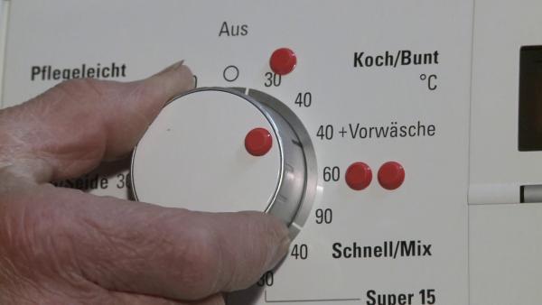 Tastpunkte zur Markierung der Programme an der Waschmaschine