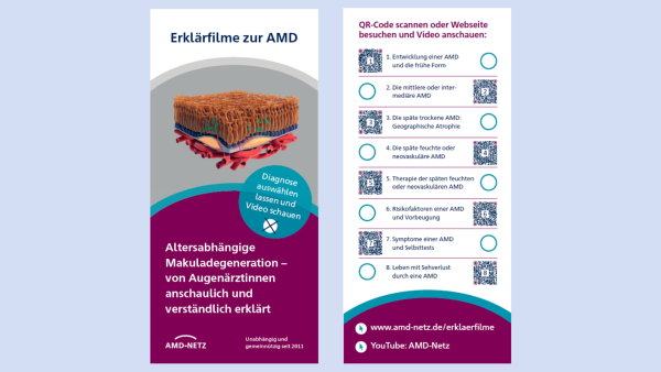 Foto des Flyers zu den Erklärfilmen
